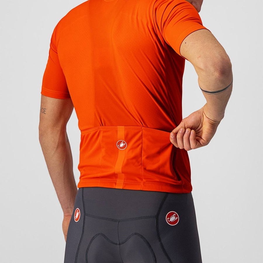 Orange Men Castelli CLASSIFICA Jersey | UNXQ-62435