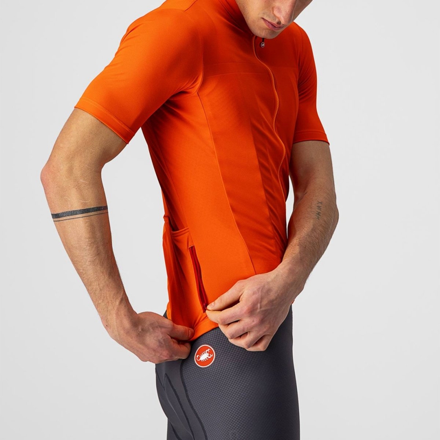 Orange Men Castelli CLASSIFICA Jersey | UNXQ-62435