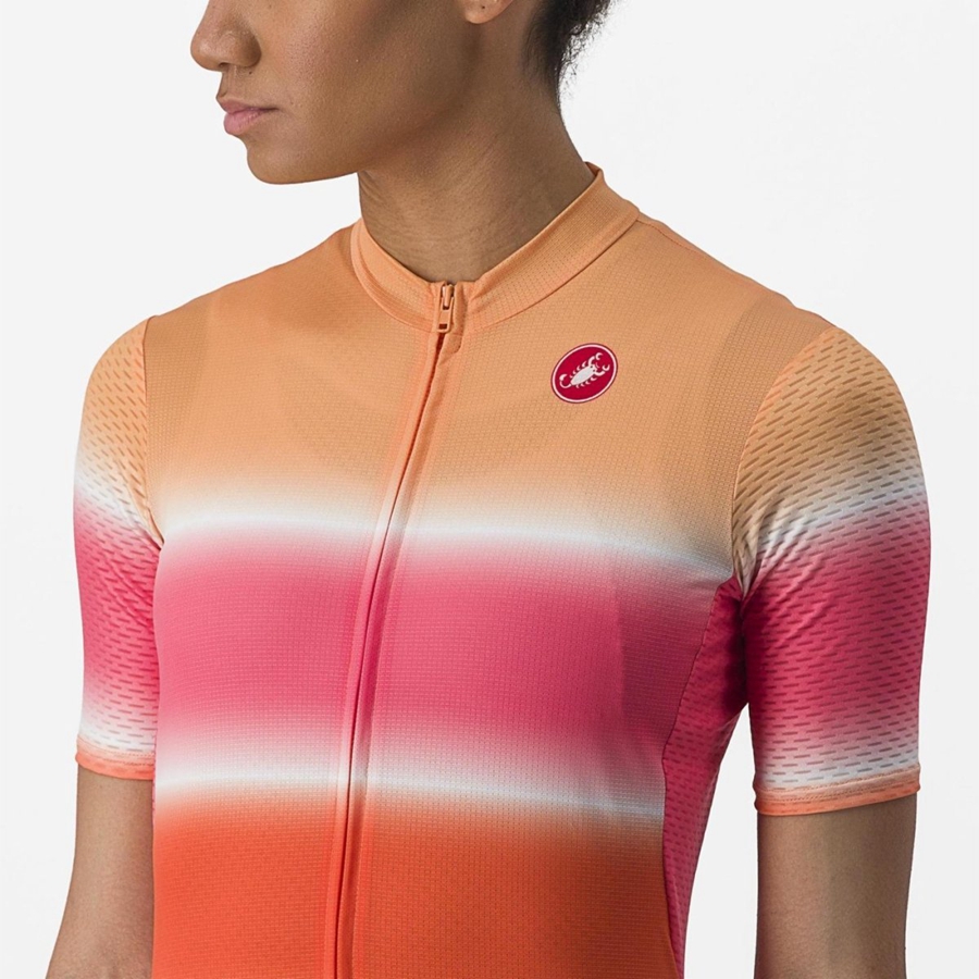 Orange Women Castelli DOLCE Jersey | VAZW-25681