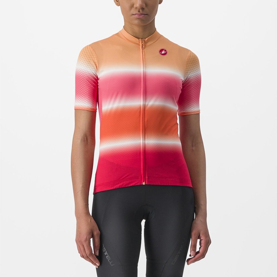 Orange Women Castelli DOLCE Jersey | VAZW-25681