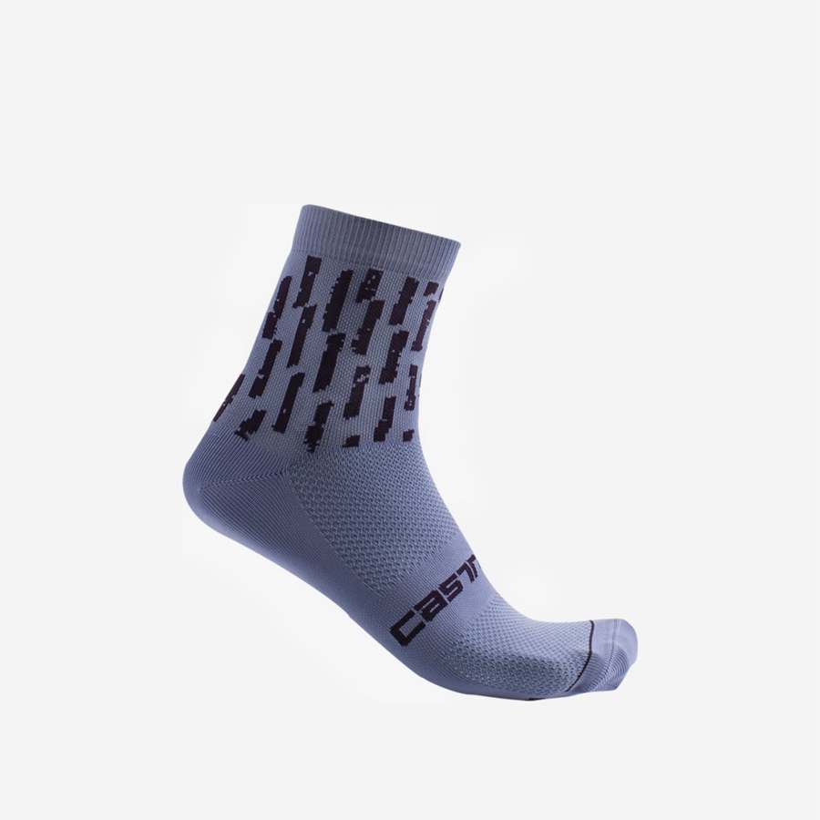 Purple White Women Castelli AERO PRO W 9 CM Socks | HRCB-38412