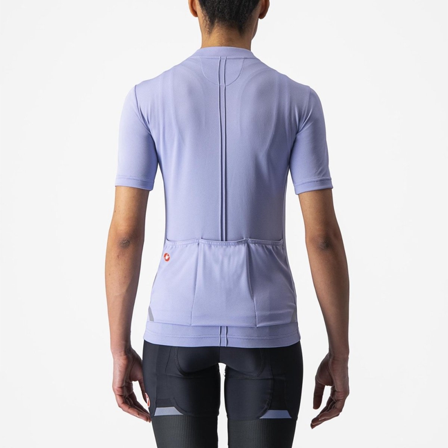 Purple White Women Castelli ANIMA 4 Jersey | DHQZ-85942