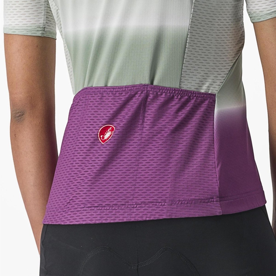 Purple White Women Castelli DOLCE Jersey | KUVW-76815