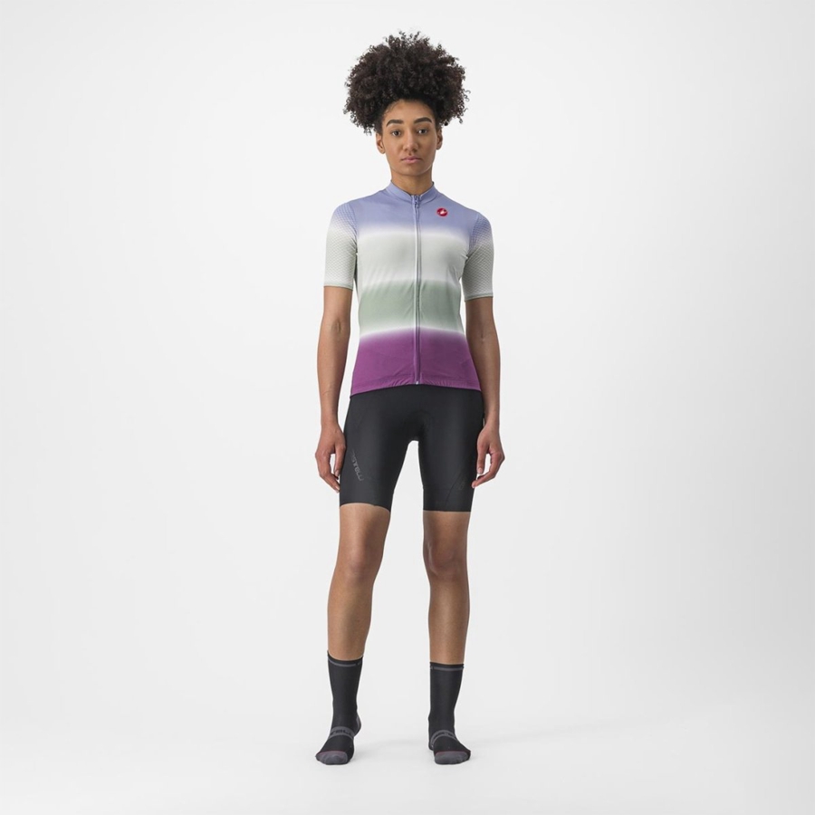 Purple White Women Castelli DOLCE Jersey | KUVW-76815