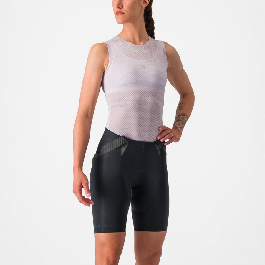 Purple White Women Castelli PRO MESH W SLEEVELESS Base Layer | PENS-13605