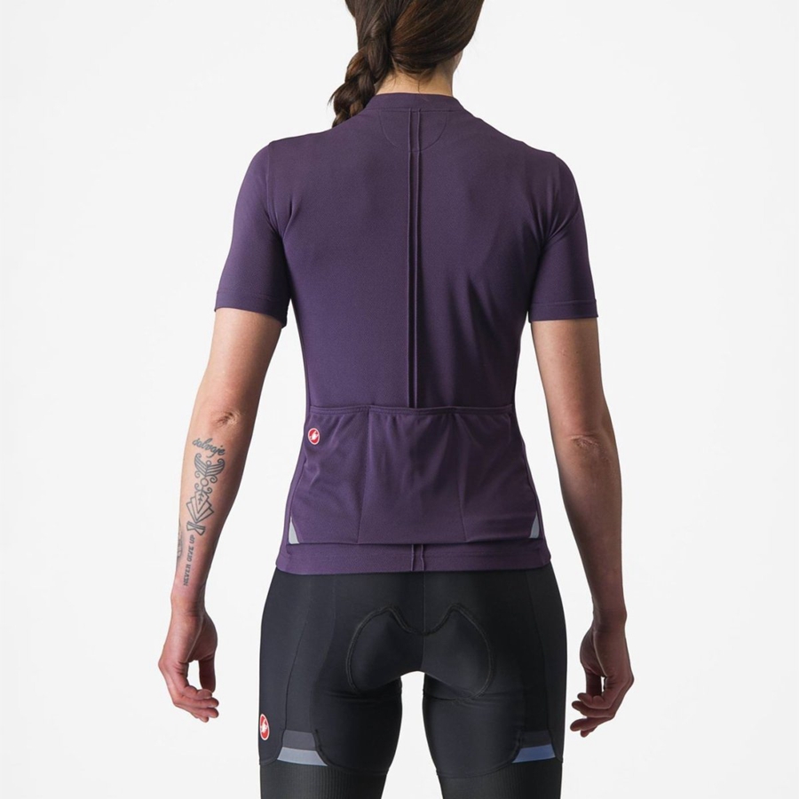 Purple Women Castelli ANIMA 4 Jersey | GPWY-81630