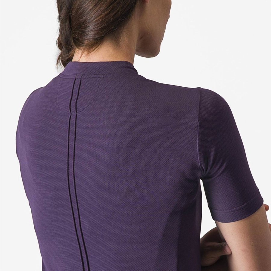 Purple Women Castelli ANIMA 4 Jersey | GPWY-81630