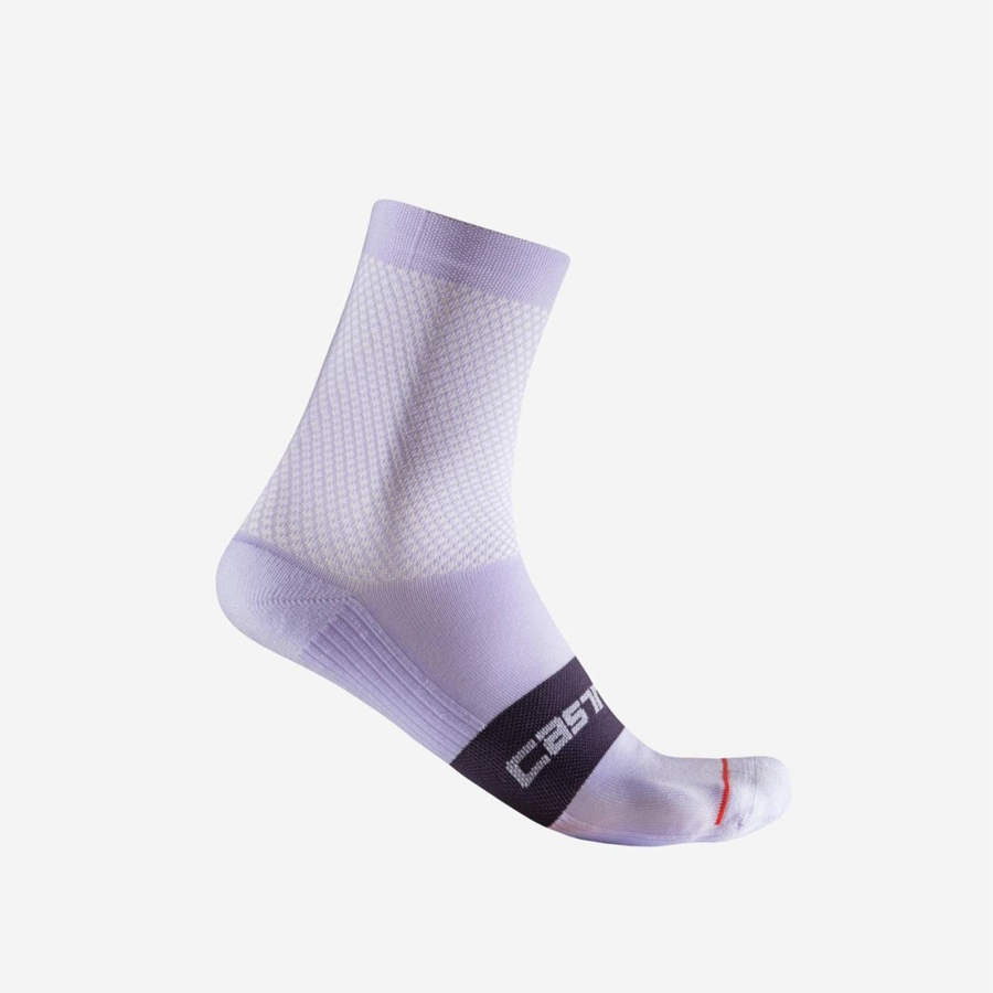 Purple Women Castelli ESPRESSO W 12 Socks | LRWF-34209