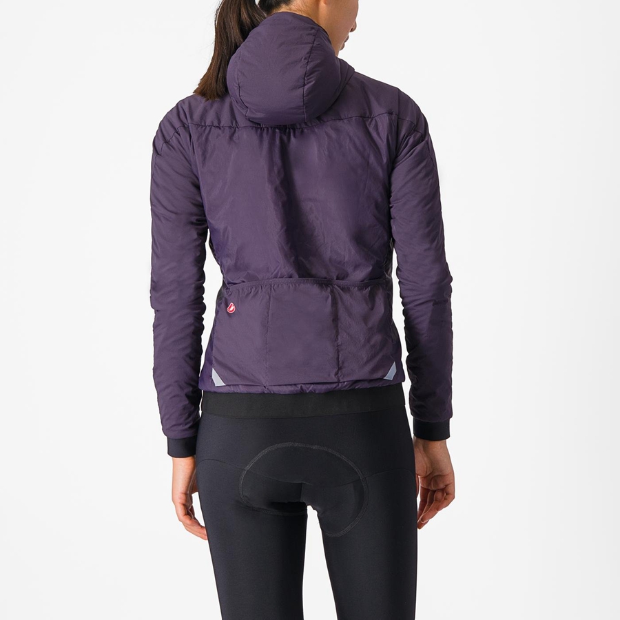 Purple Women Castelli FLY THERMAL W Jackets | YUEF-65781