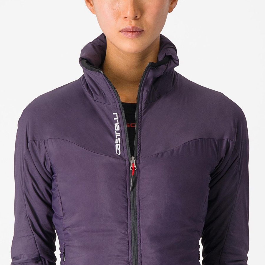 Purple Women Castelli FLY THERMAL W Jackets | YUEF-65781