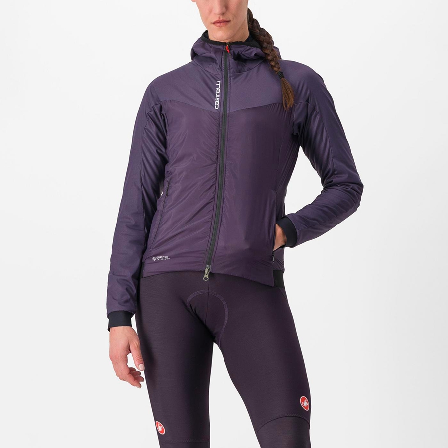 Purple Women Castelli FLY THERMAL W Jackets | YUEF-65781