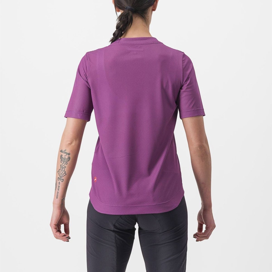 Purple Women Castelli TRAIL TECH 2 W TEE Jersey | ZEFP-10729