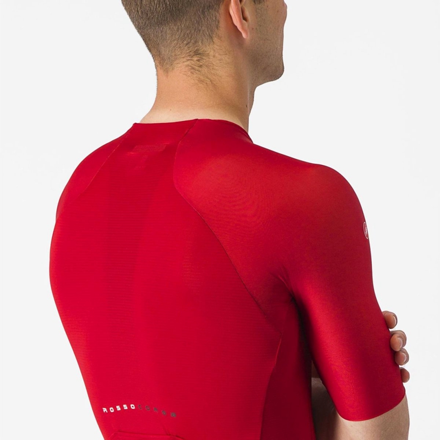 Red Men Castelli AERO RACE 7.0 Jersey | TFES-12694