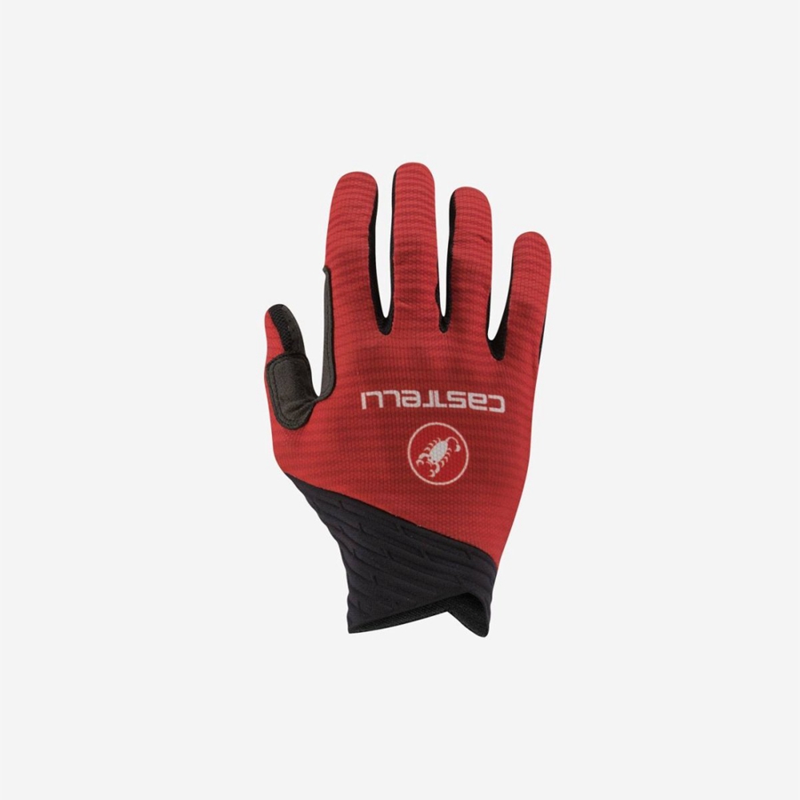 Red Men Castelli CW 6.1 UNLIMITED Gloves | XSIT-36147