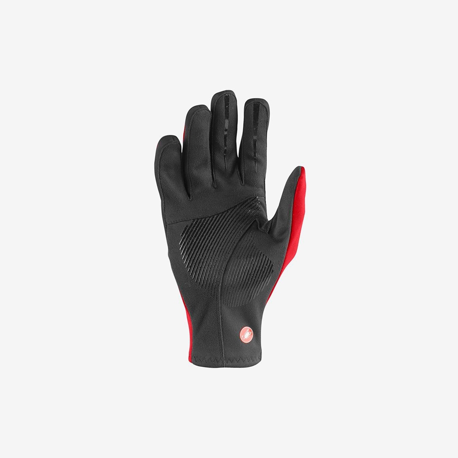 Red Men Castelli MORTIROLO Gloves | CFWE-79164