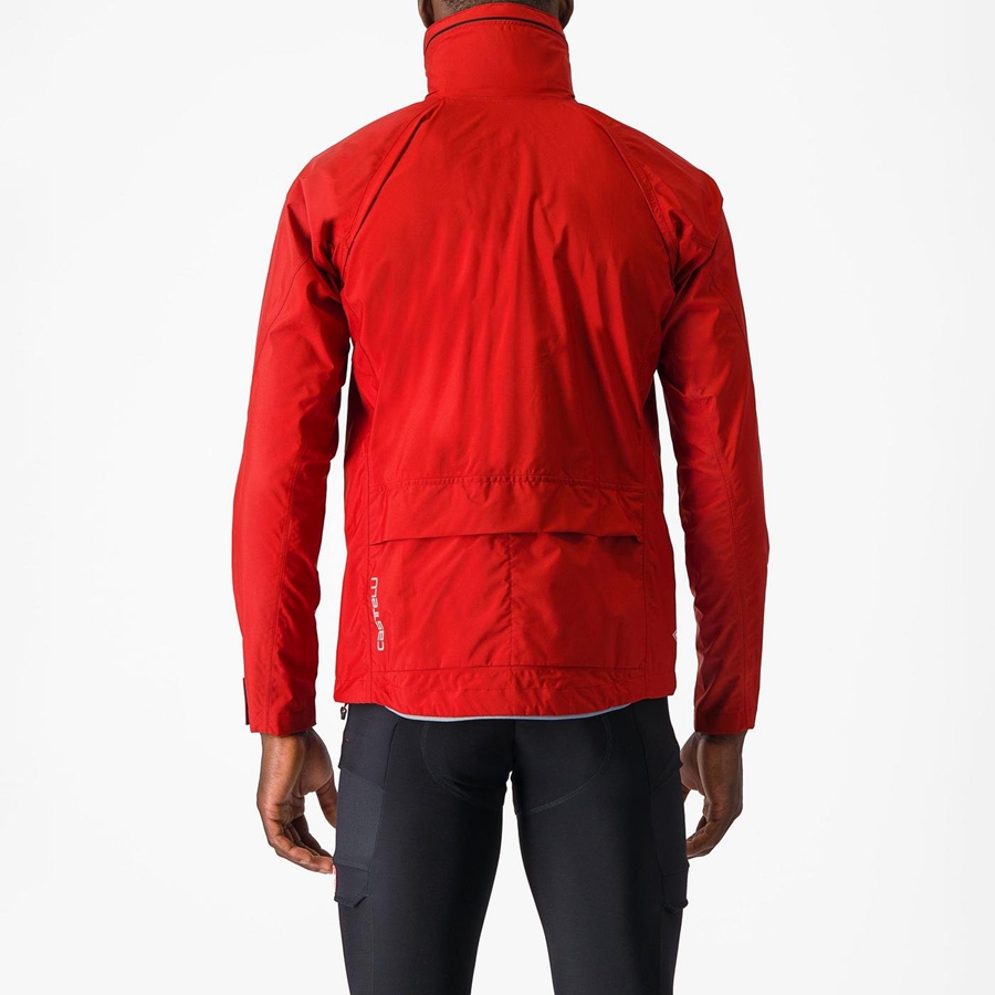 Red Men Castelli TRAIL GT Jackets | QMOC-68907