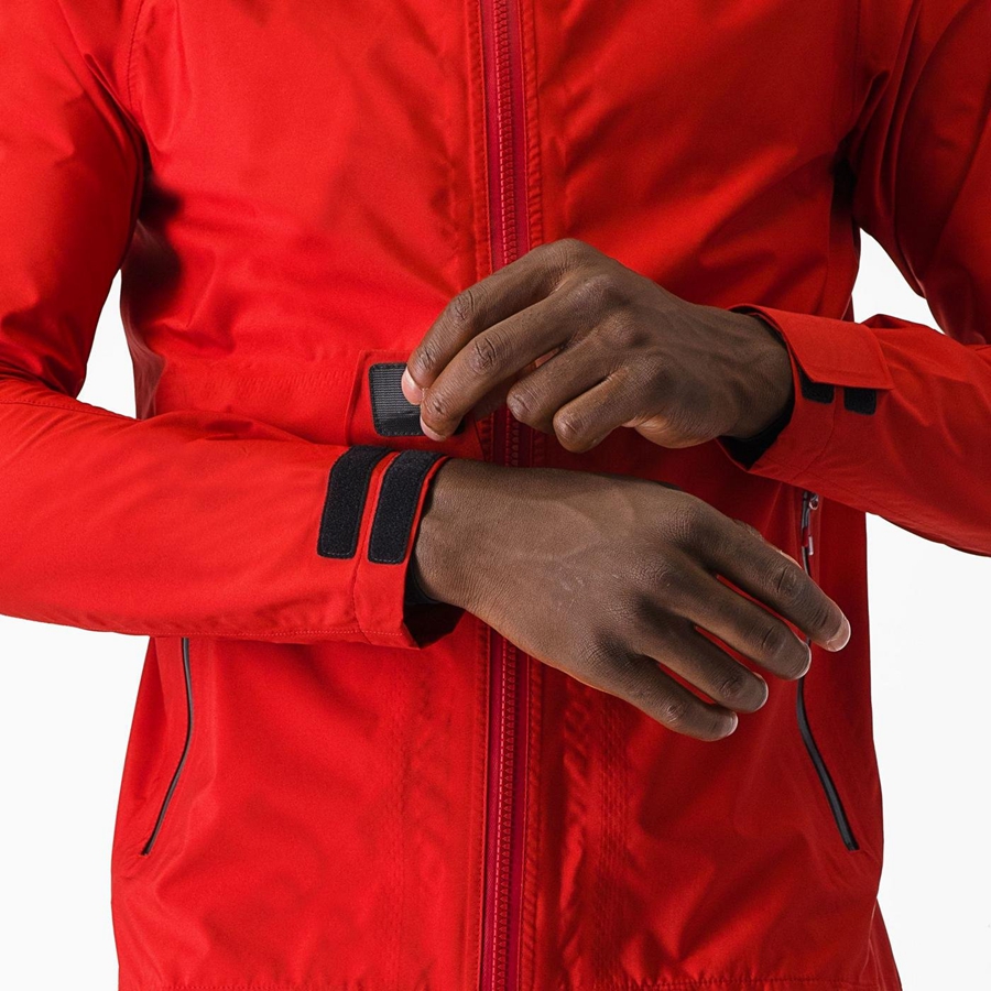 Red Men Castelli TRAIL GT Jackets | QMOC-68907