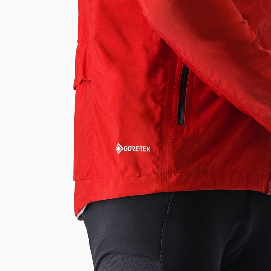 Red Men Castelli TRAIL GT Jackets | QMOC-68907