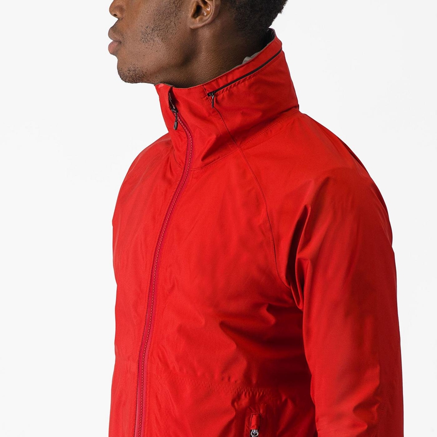 Red Men Castelli TRAIL GT Jackets | QMOC-68907