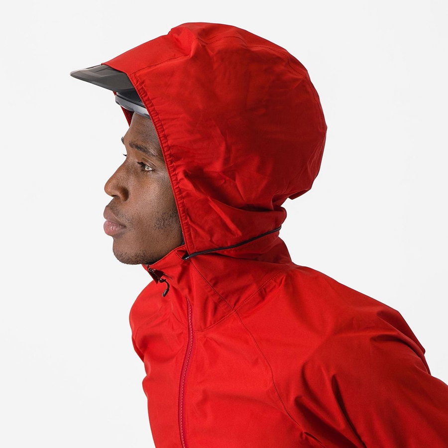 Red Men Castelli TRAIL GT Jackets | QMOC-68907