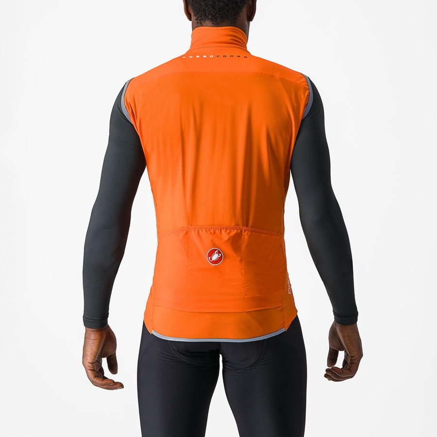 Red Orange Men Castelli PERFETTO RoS 2 Vest | KRGH-17509