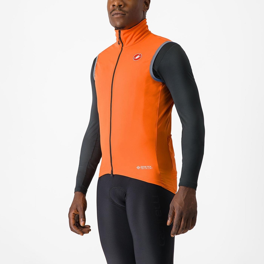 Red Orange Men Castelli PERFETTO RoS 2 Vest | KRGH-17509