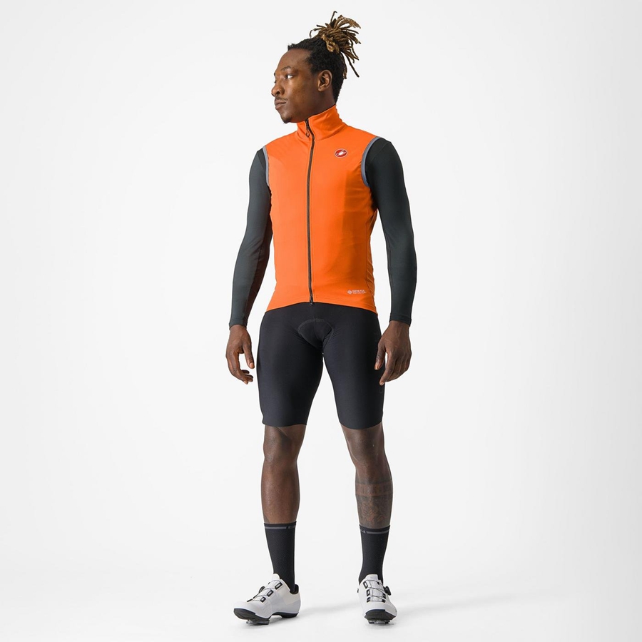 Red Orange Men Castelli PERFETTO RoS 2 Vest | KRGH-17509