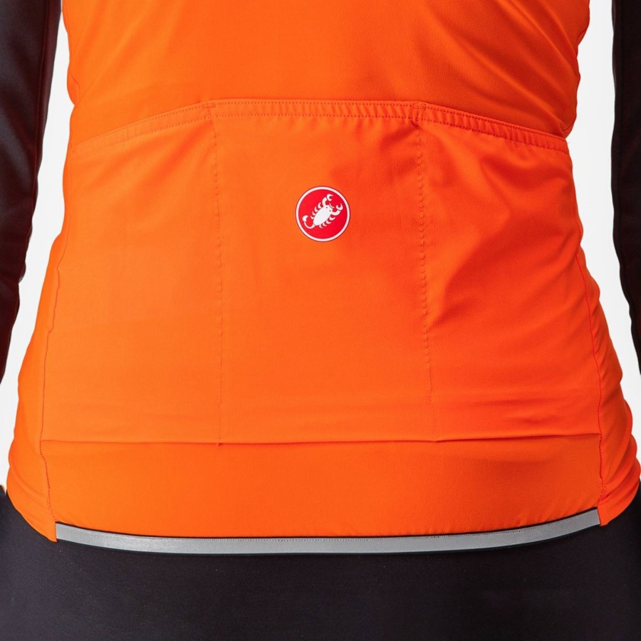 Red Orange Women Castelli PERFETTO RoS 2 W Vest | TZPM-34615