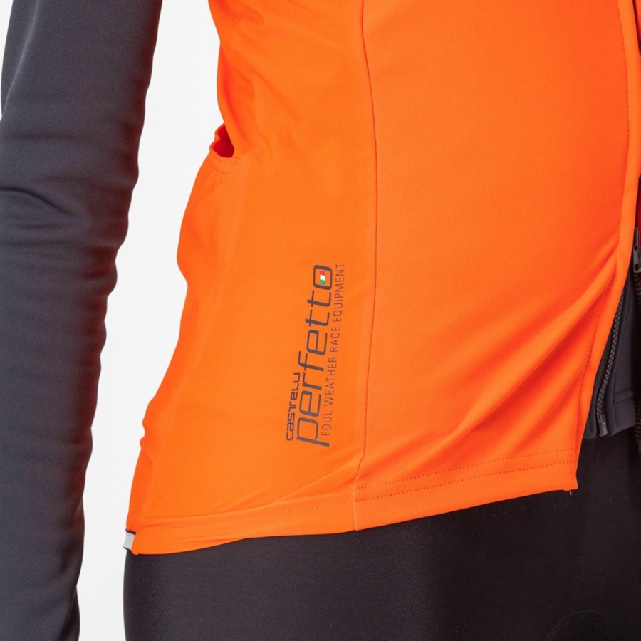 Red Orange Women Castelli PERFETTO RoS 2 W Vest | TZPM-34615