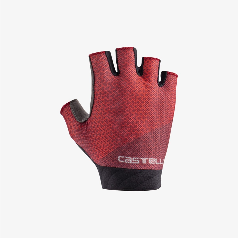 Red Women Castelli ROUBAIX GEL 2 Gloves | ZTGJ-86549