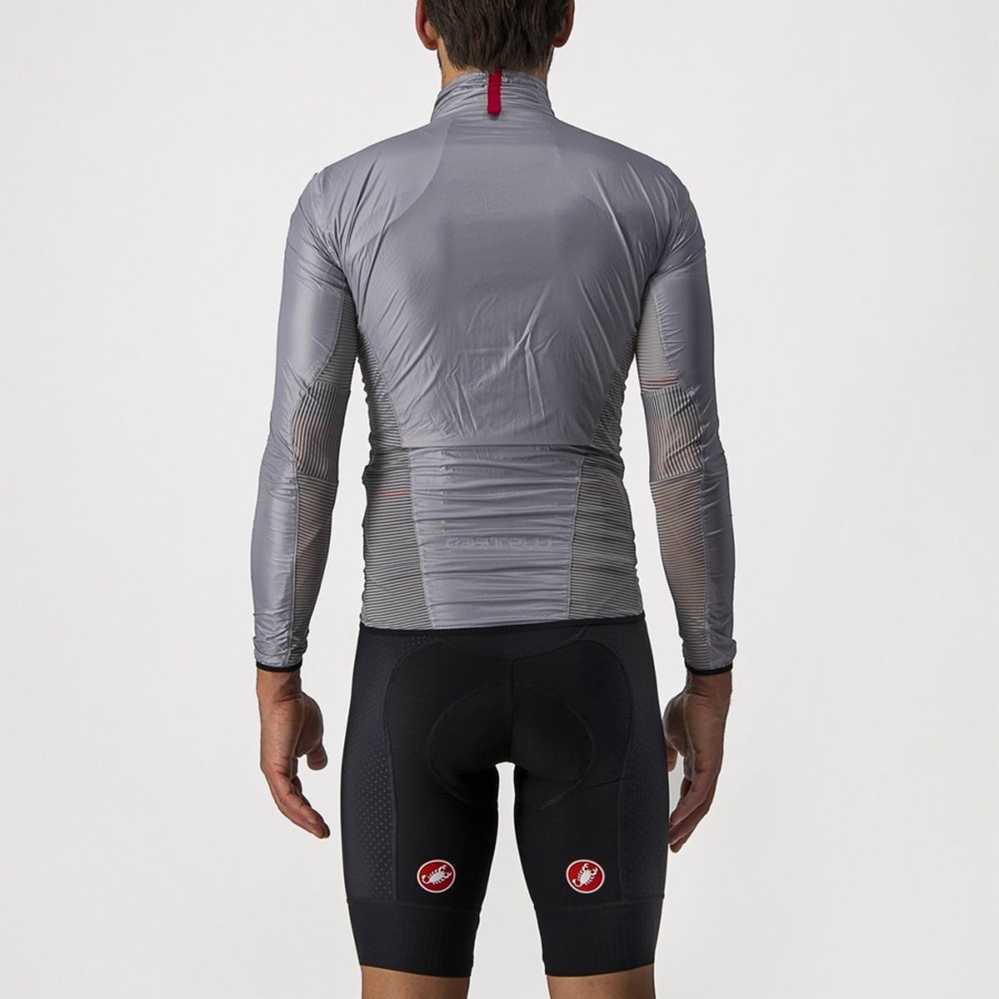 Silver Grey Men Castelli ARIA SHELL Protection | VZIA-02463