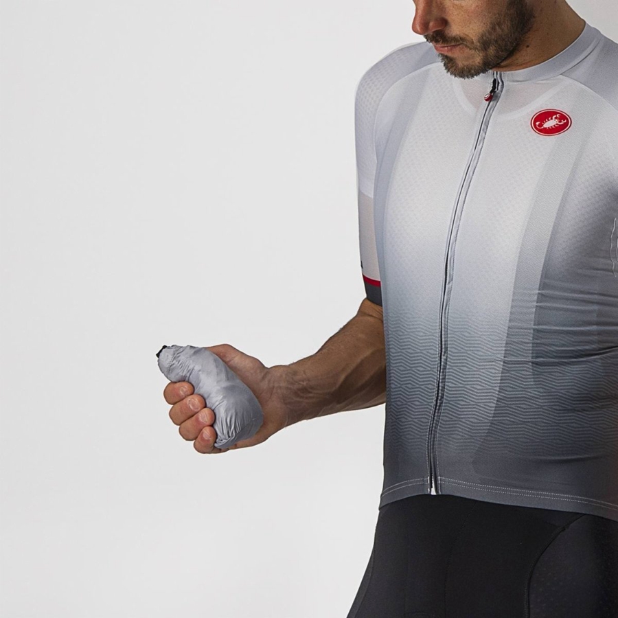 Silver Grey Men Castelli ARIA SHELL Protection | VZIA-02463