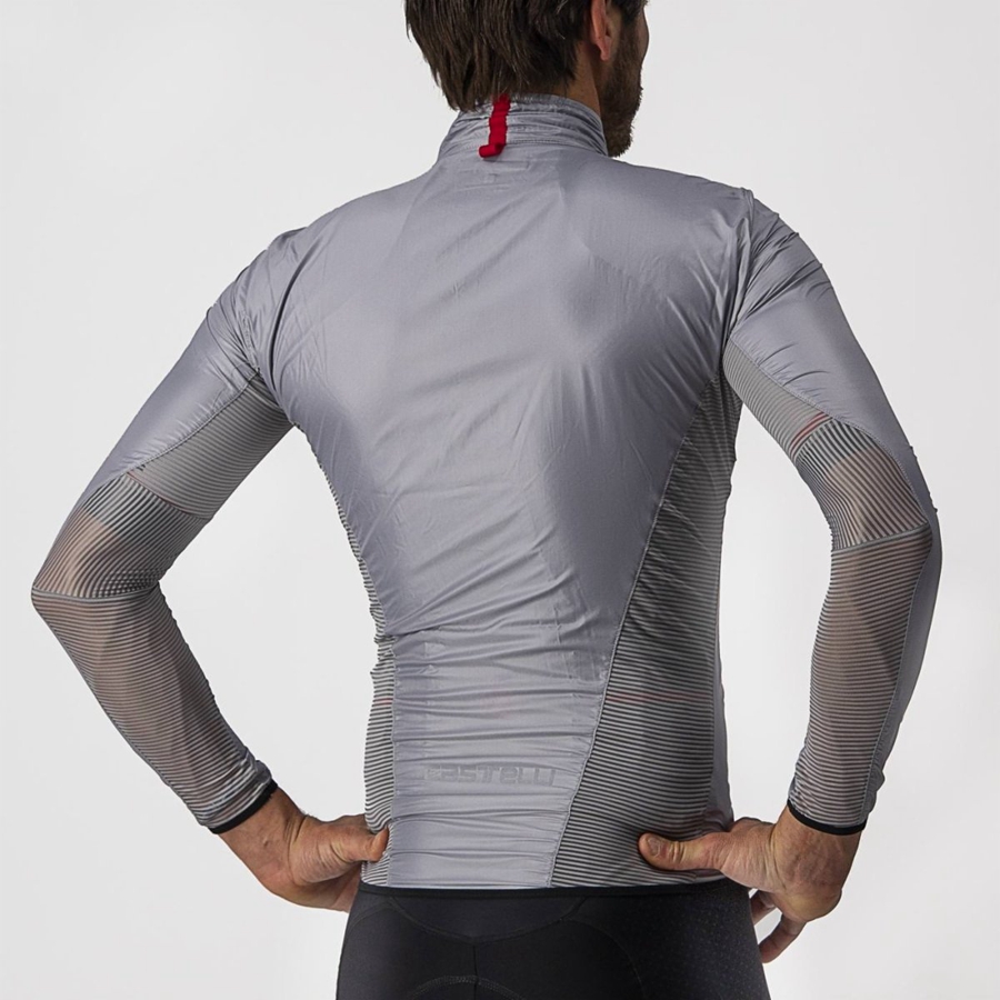 Silver Grey Men Castelli ARIA SHELL Protection | VZIA-02463