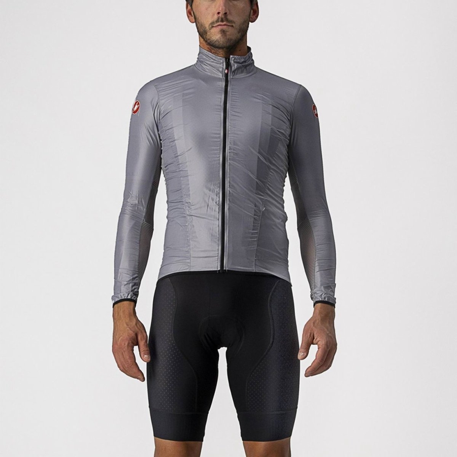 Silver Grey Men Castelli ARIA SHELL Protection | VZIA-02463