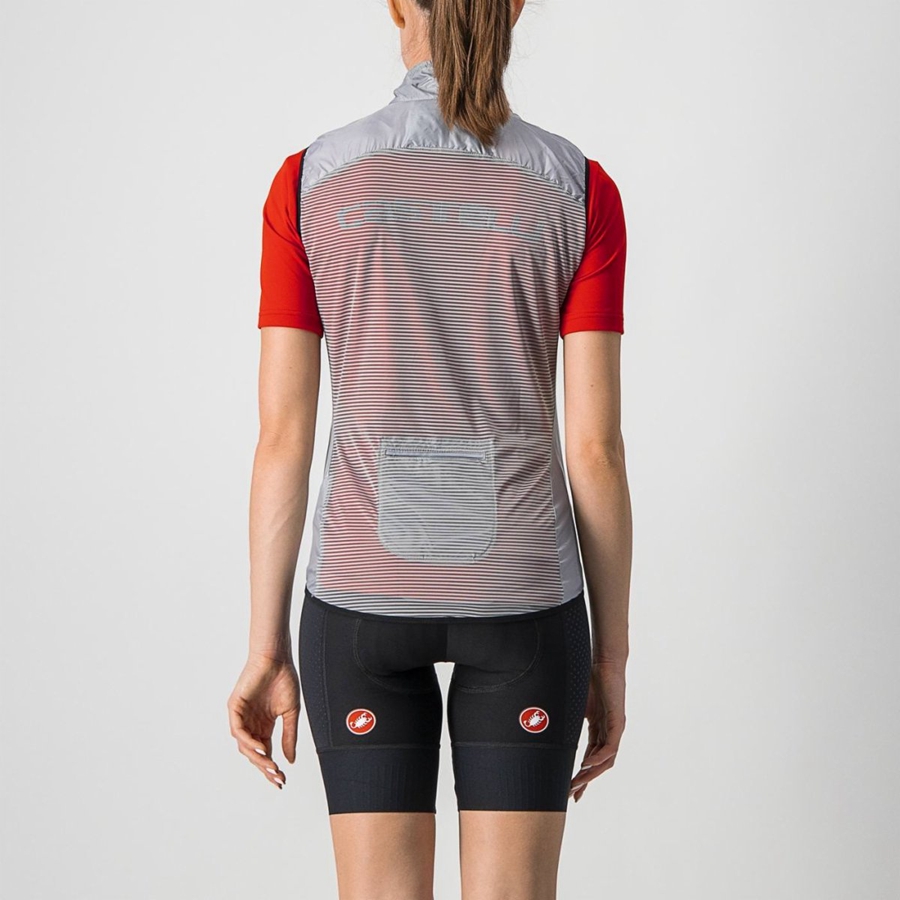 Silver Grey Women Castelli ARIA W Vest | TESO-52637