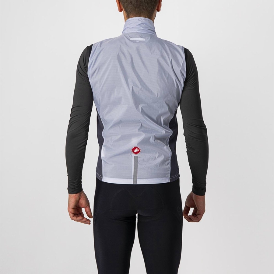 Silver Grey / Dark Grey Men Castelli SQUADRA STRETCH Vest | FAYE-86270