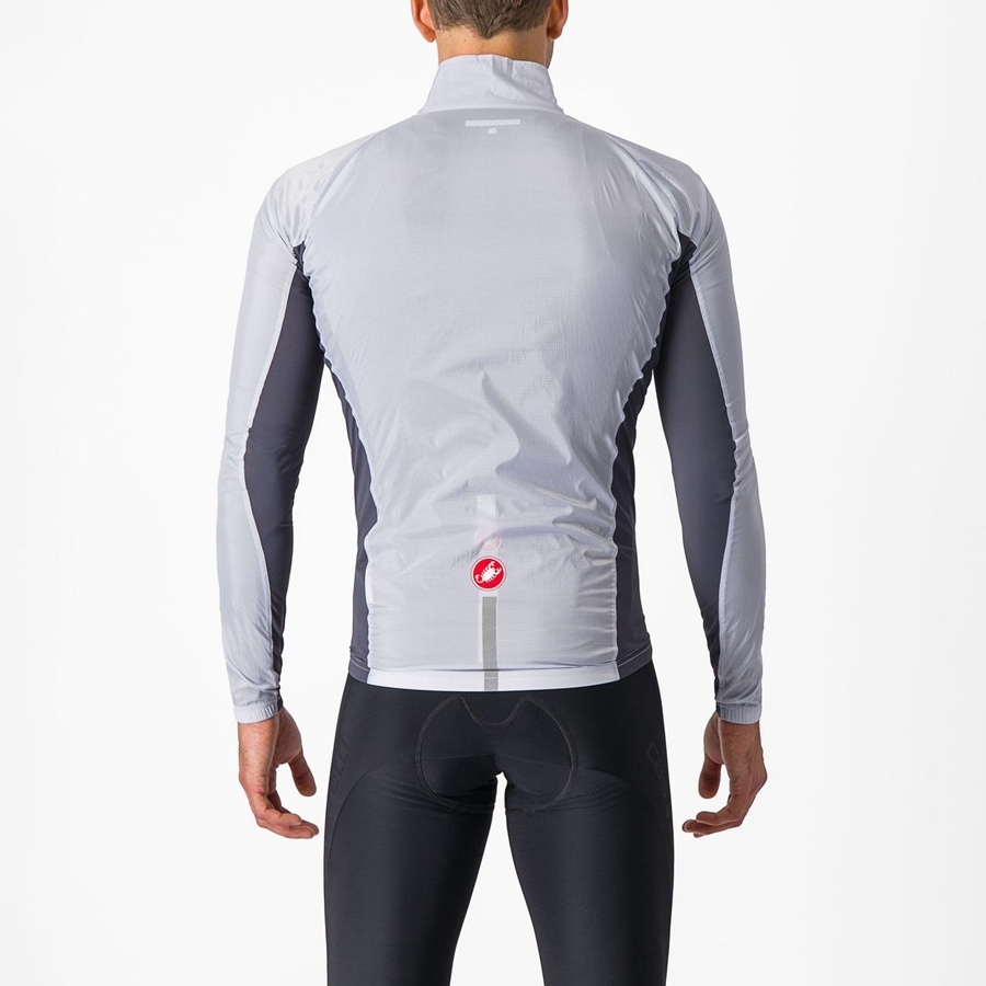 Silver Grey / Dark Grey Men Castelli SQUADRA STRETCH Protection | KHXF-18479