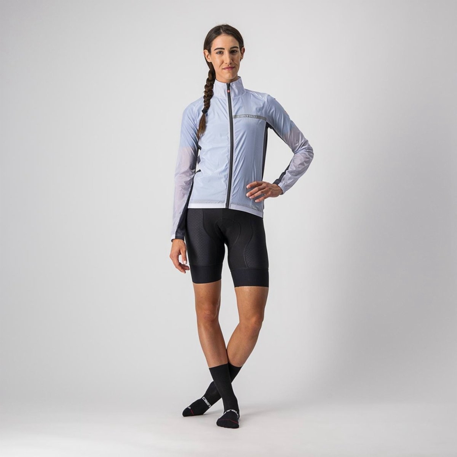 Silver Grey / Dark Grey Women Castelli SQUADRA STRETCH W Protection | WMCS-69804