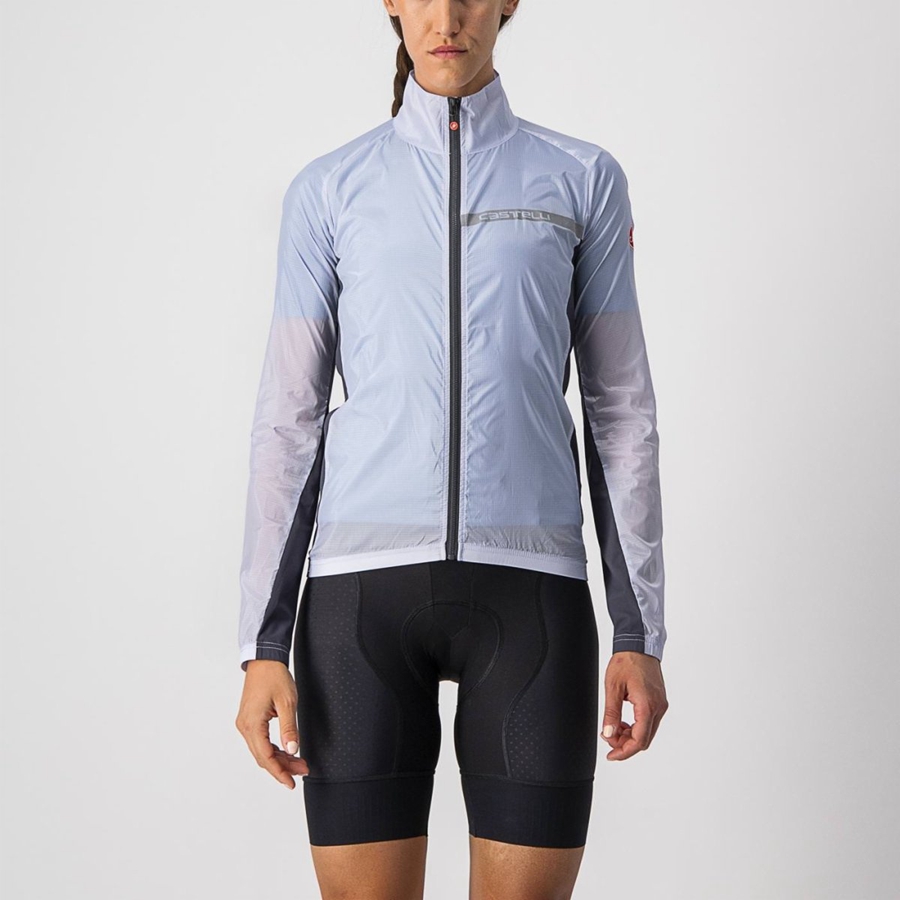 Silver Grey / Dark Grey Women Castelli SQUADRA STRETCH W Protection | WMCS-69804