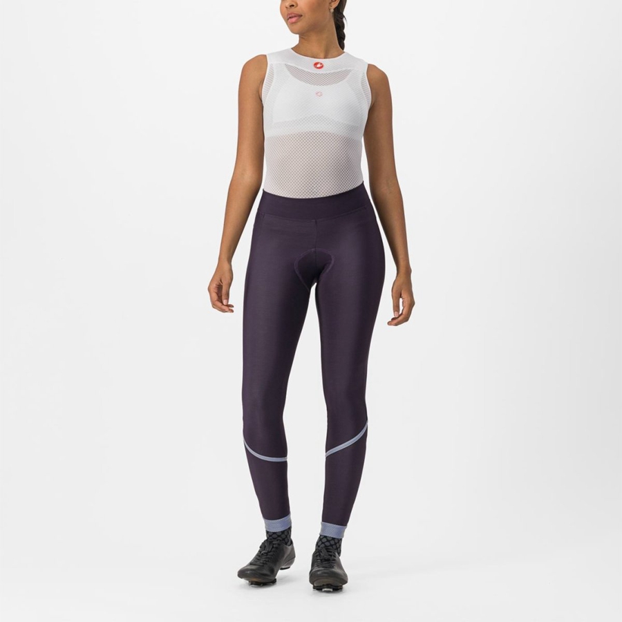 Silver Women Castelli VELOCISSIMA THERMAL Leggings | LGFA-84531