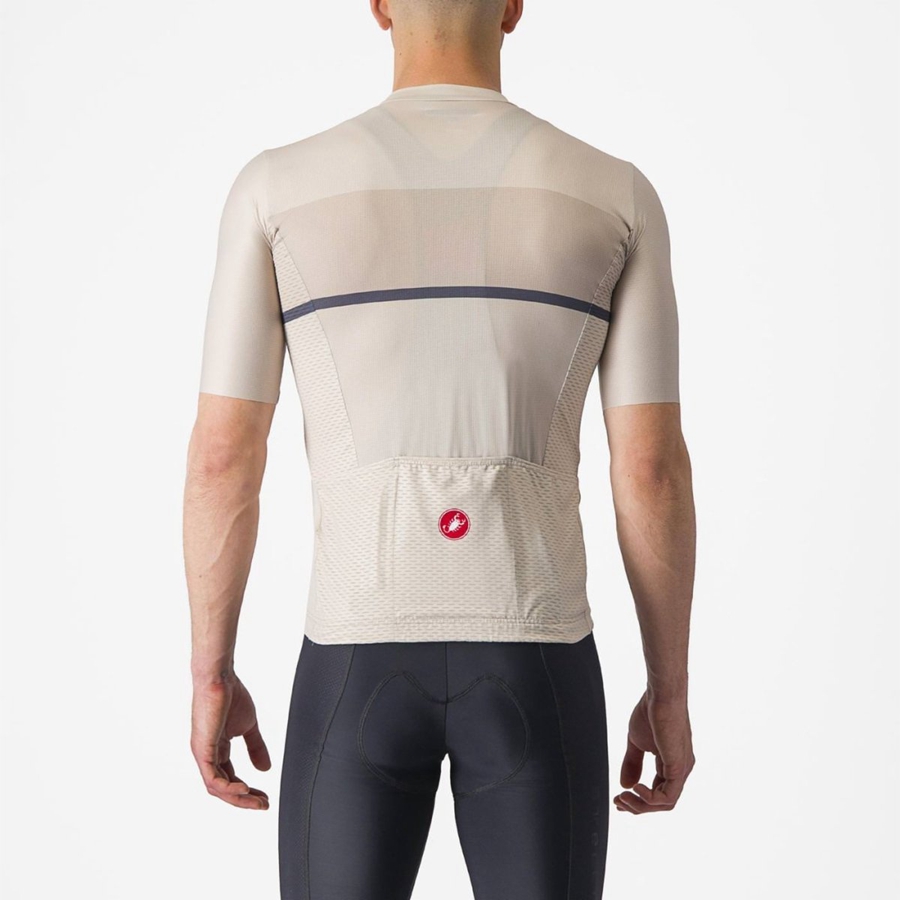 Silver / Blue Men Castelli TRADIZIONE Jersey | YDIW-14528