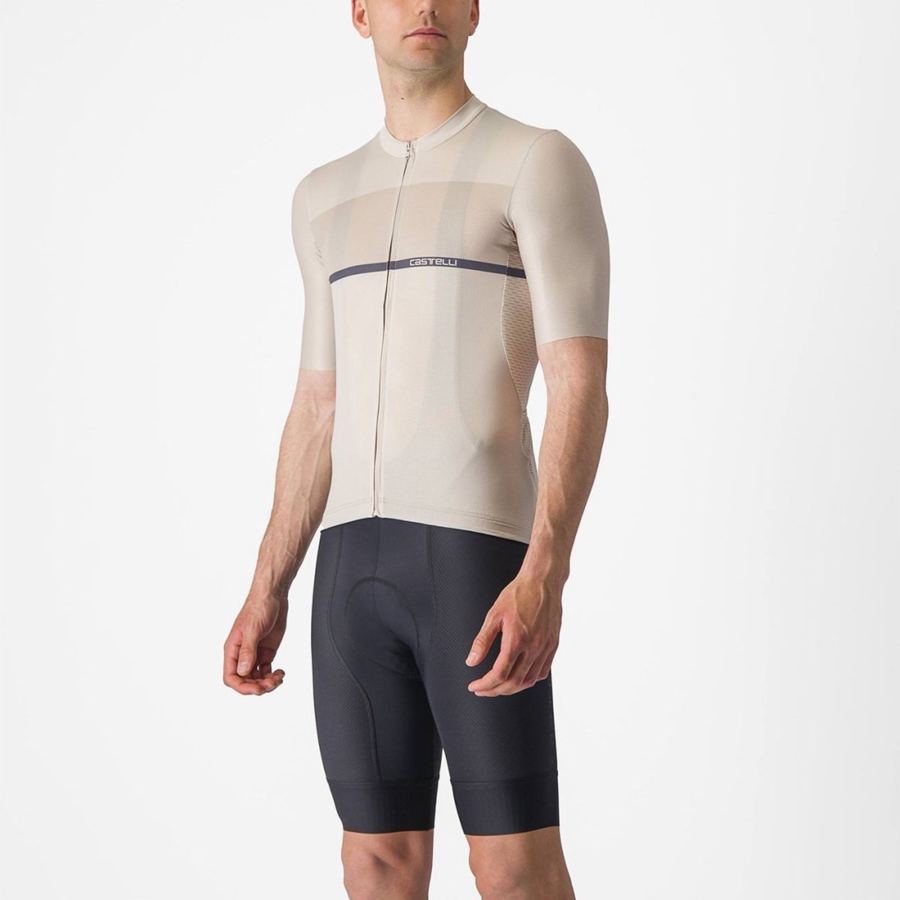 Silver / Blue Men Castelli TRADIZIONE Jersey | YDIW-14528