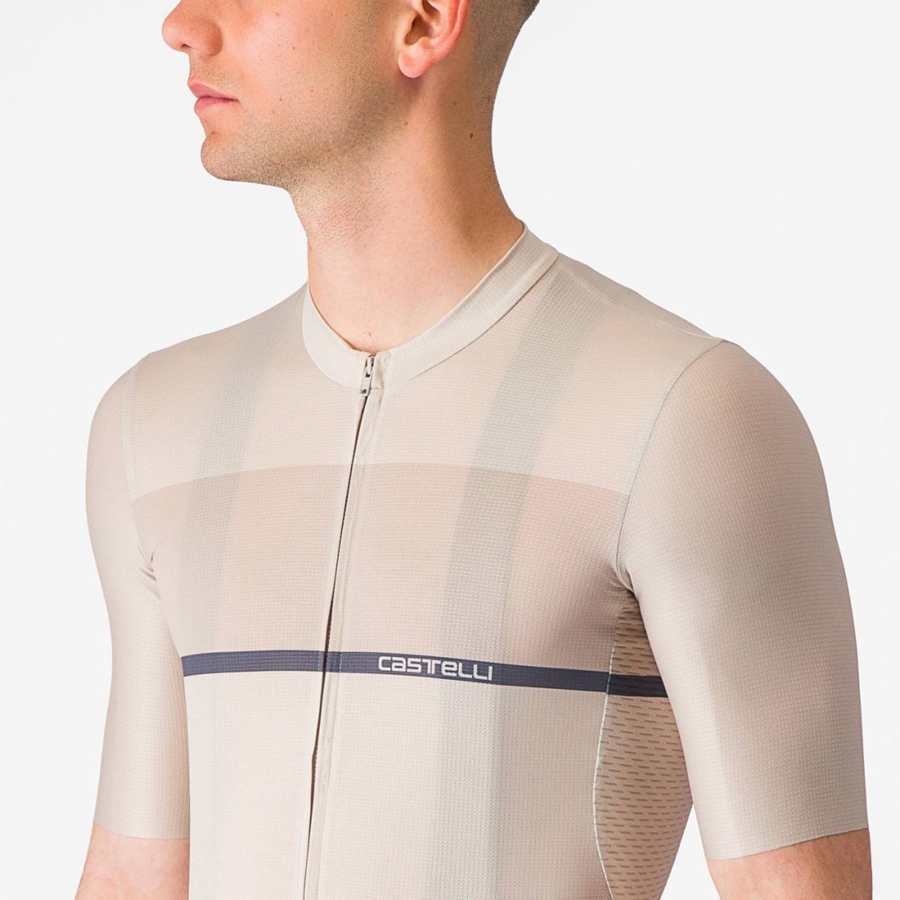 Silver / Blue Men Castelli TRADIZIONE Jersey | YDIW-14528