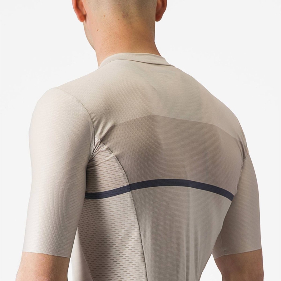 Silver / Blue Men Castelli TRADIZIONE Jersey | YDIW-14528