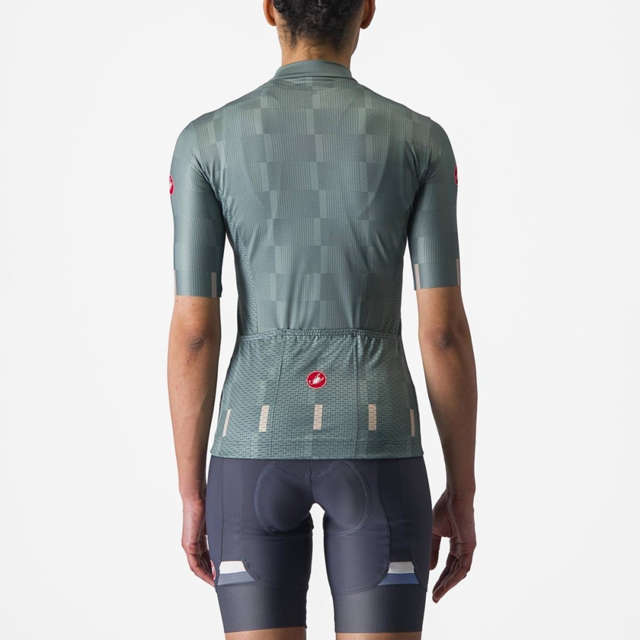 Turquoise Women Castelli DIMENSIONE Jersey | GXPD-71695