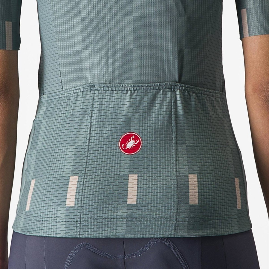 Turquoise Women Castelli DIMENSIONE Jersey | GXPD-71695