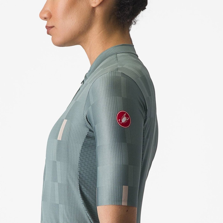 Turquoise Women Castelli DIMENSIONE Jersey | GXPD-71695