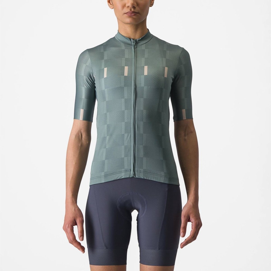 Turquoise Women Castelli DIMENSIONE Jersey | GXPD-71695