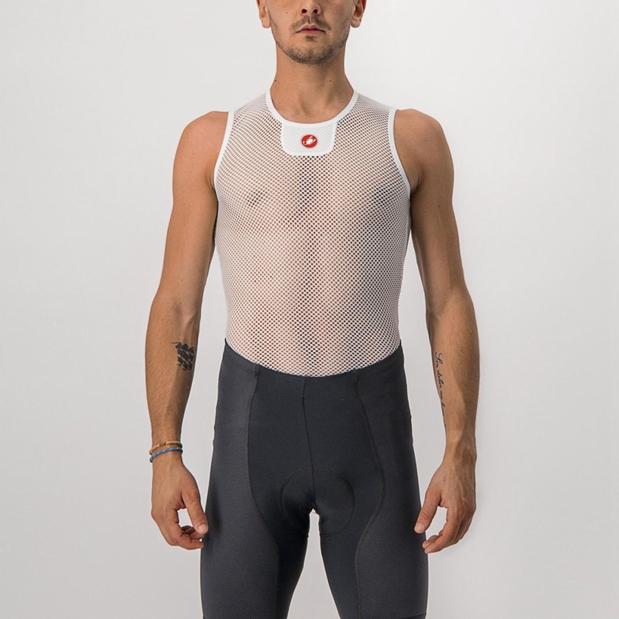 White Men Castelli CORE MESH 3 SLEEVELESS Base Layer | TVIQ-96148