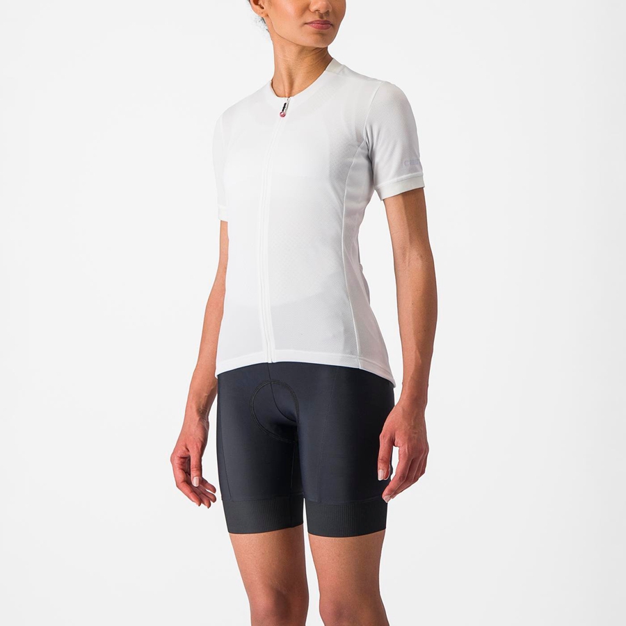 White Women Castelli LIBERA Jersey | KSQL-75068